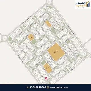 أرض - تم التخصيص 209 م² عمارة سكني — مدينة العبور الجديدة، الحي التاسع، مجاورة 2 — موقع القطعة — 1