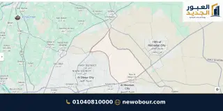 أرض - تم التخصيص 209 م² عمارة سكني — مدينة العبور الجديدة، الحي التاسع، مجاورة 2 — من المدينة — خريطة الموقع — 7