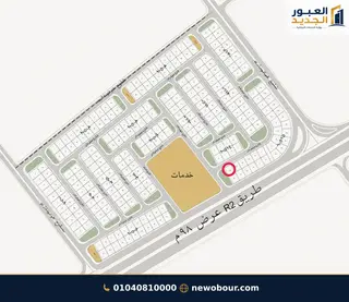 أرض - تم التخصيص 500 م² عمارة سكني — مدينة العبور الجديدة، الحي العاشر، مجاورة 5 — موقع القطعة — 1