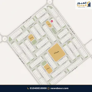 أرض - تم التخصيص 209 م² عمارة سكني — مدينة العبور الجديدة، الحي التاسع، مجاورة 2 — موقع القطعة — 1