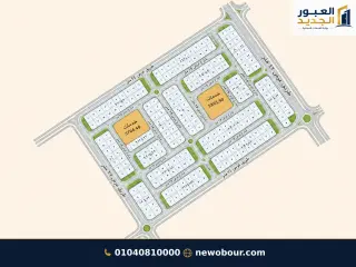 أرض - تم التخصيص عمارة سكني — مدينة العبور الجديدة، الحي الثالث والعشرون، مجاورة 4 — من المجاورة — المخطط العام — 6