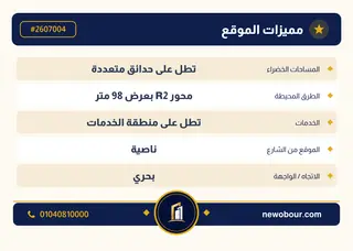 أرض - تم التخصيص 500 م² عمارة سكني — مدينة العبور الجديدة، الحي العاشر، مجاورة 5 — بطاقة الإعلان — 5