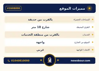 أرض - تم التخصيص 500 م² عمارة سكني — مدينة العبور الجديدة، الحي العاشر، مجاورة 6 — بطاقة الإعلان — 5
