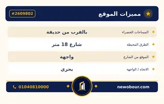 أرض - تم التخصيص 350 م² عمارة سكني — مدينة العبور الجديدة، الحي التاسع، مجاورة 4 — بطاقة الإعلان — 5
