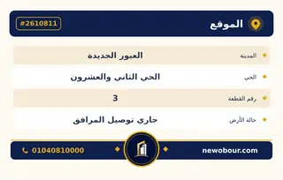 أرض - تم التخصيص 2,857 م² عمارة سكني — بطاقة الإعلان — 2