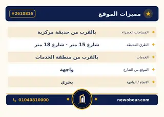 أرض - تم التخصيص 450 م² عمارة سكني — مدينة العبور الجديدة، الحي العاشر، مجاورة 1 — بطاقة الإعلان — 6