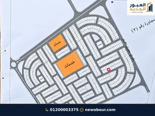 أرض - تم التخصيص 276 م² عمارة سكني — مدينة العبور الجديدة، الحي الثاني والثلاثون، مجاورة 2 — موقع القطعة — 1