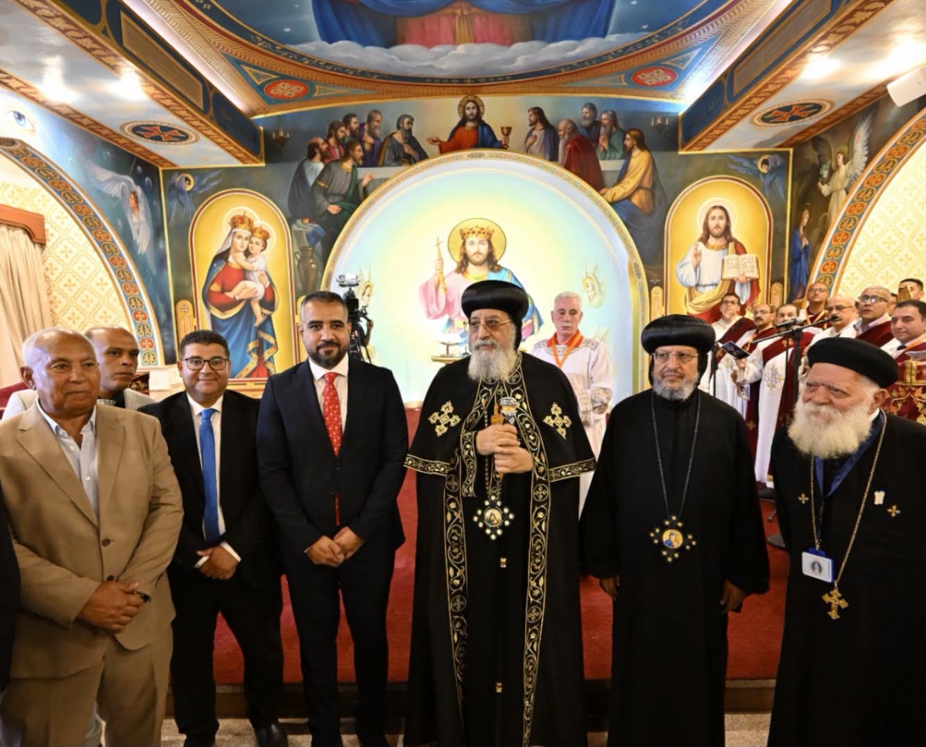 افتتاح مجمع خدمات «أغصان الزيتون» بجمعية أحمد عرابي بحضور البابا تواضروس ومحافظ القليوبية — صورة 4