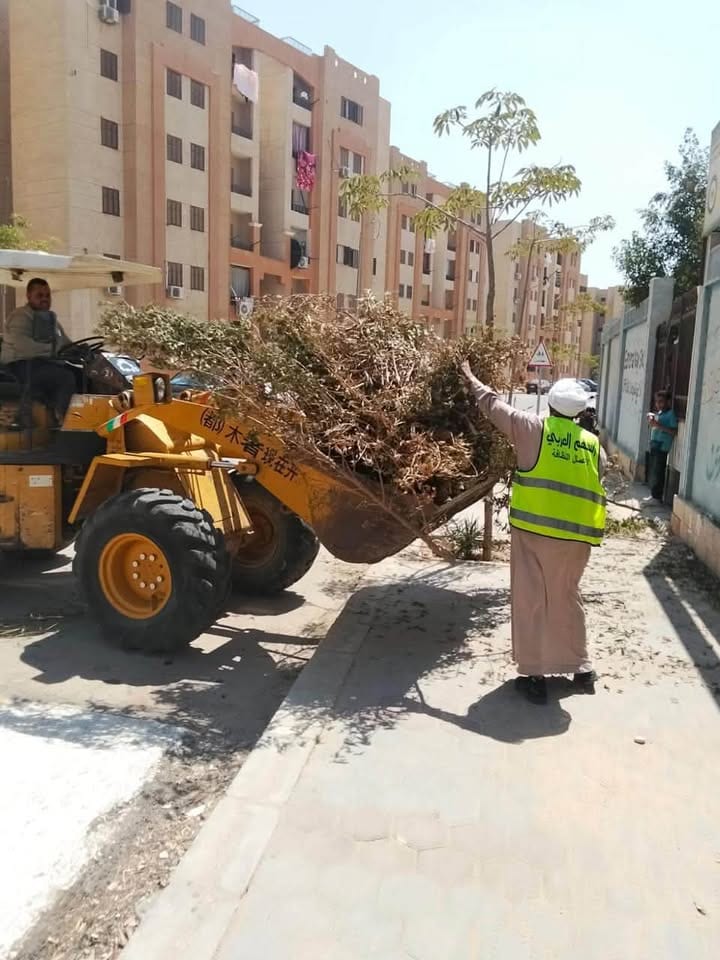 حملة نظافة مكثفة حول مدارس العبور الجديدة قبل بداية العام الدراسي — صورة 12